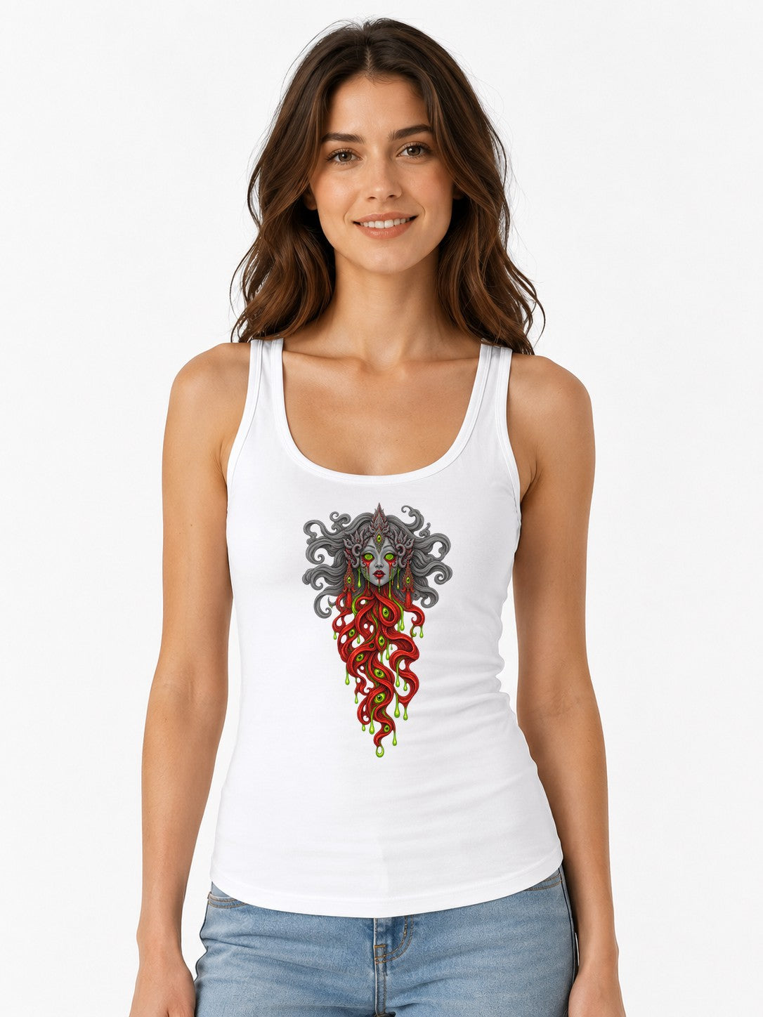 Medusa Gorgon Horror - White