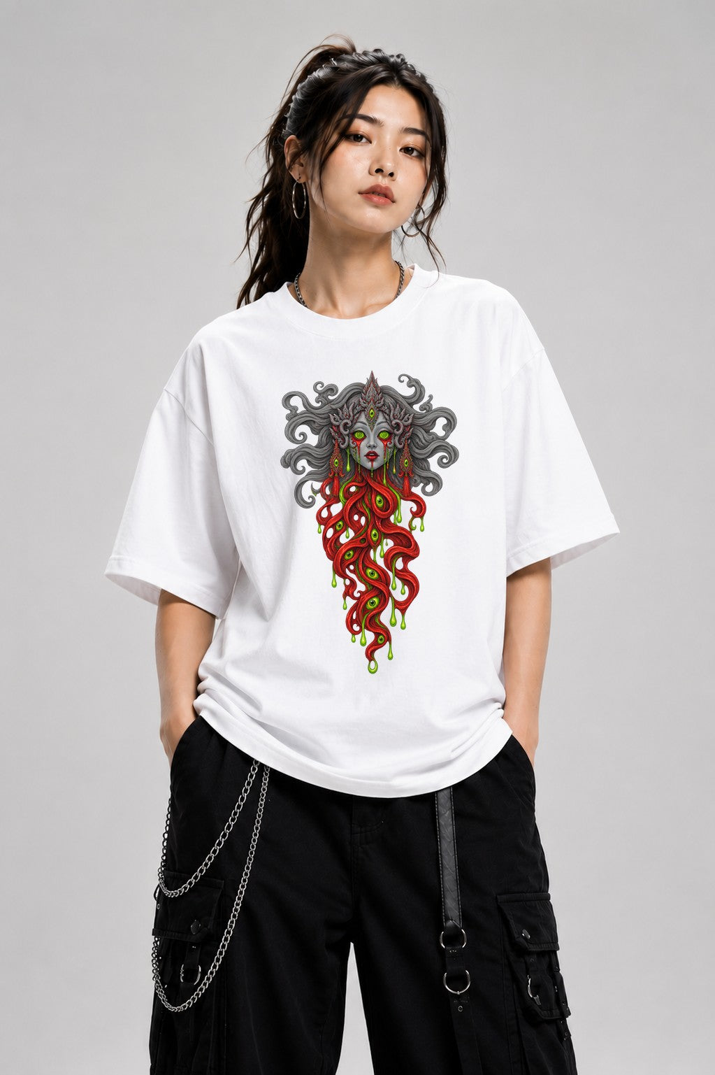 Medusa Gorgon Horror - White