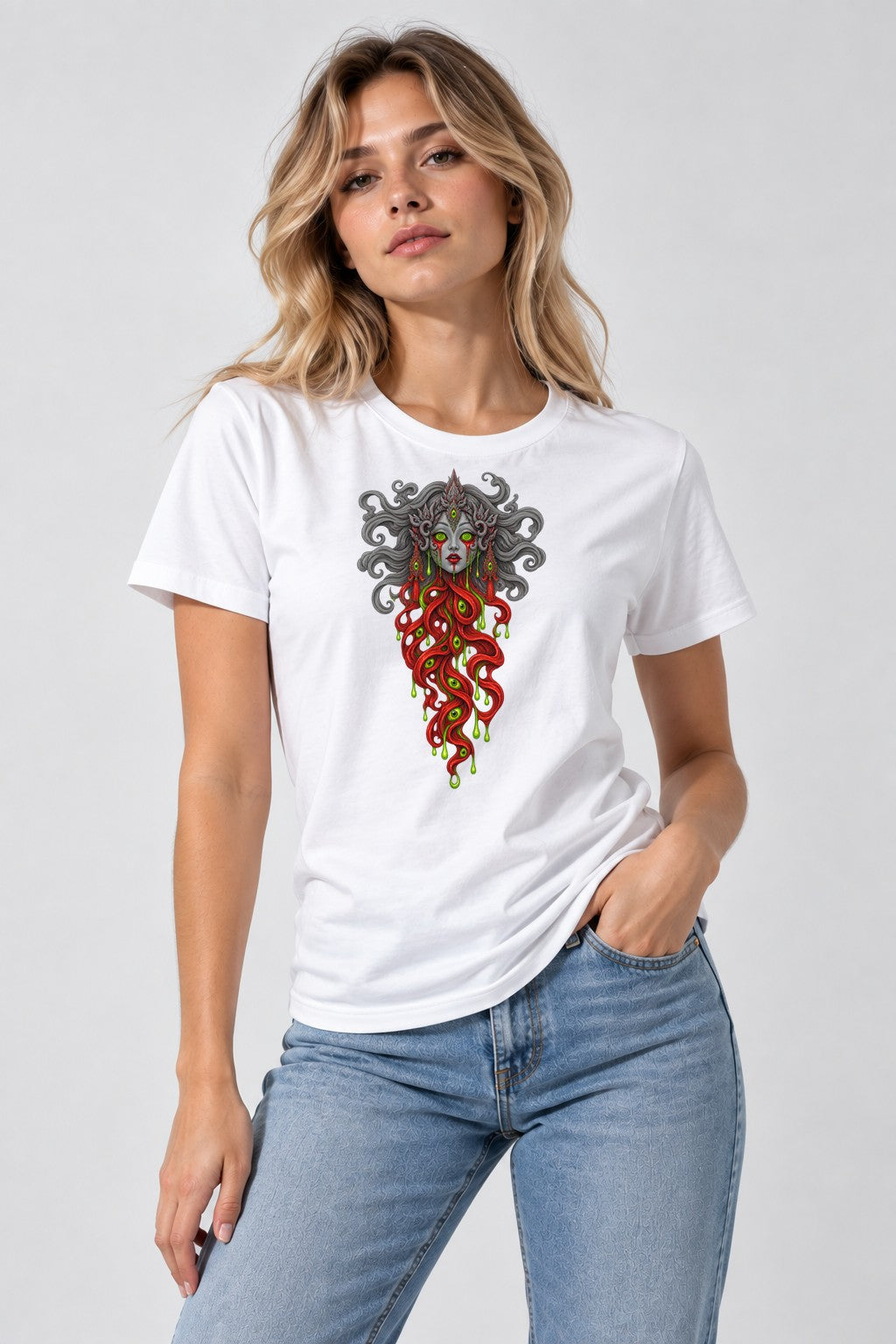 Medusa Gorgon Horror - White
