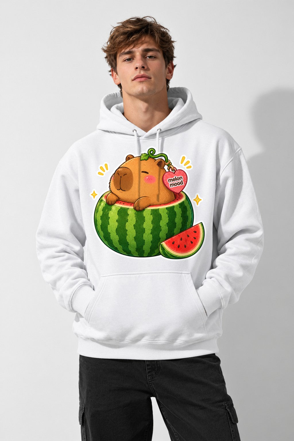 Melon Mood Capybara - White