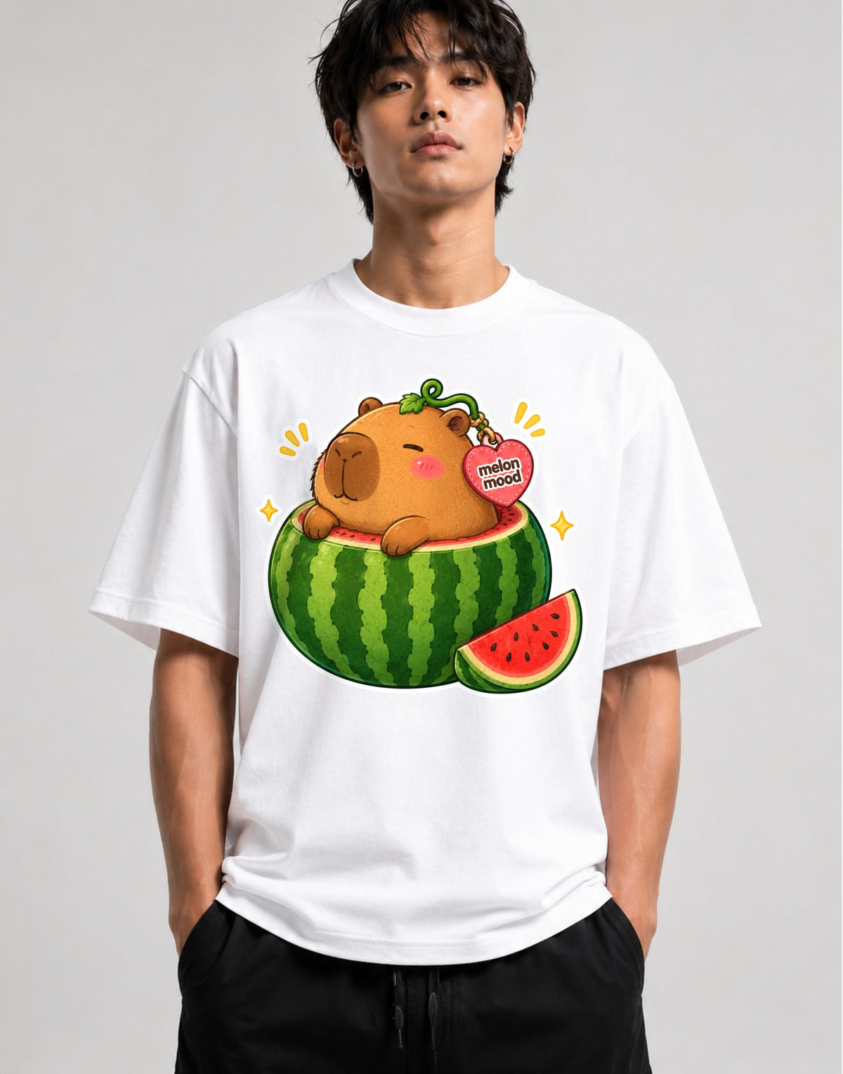 Melon Mood Capybara - White