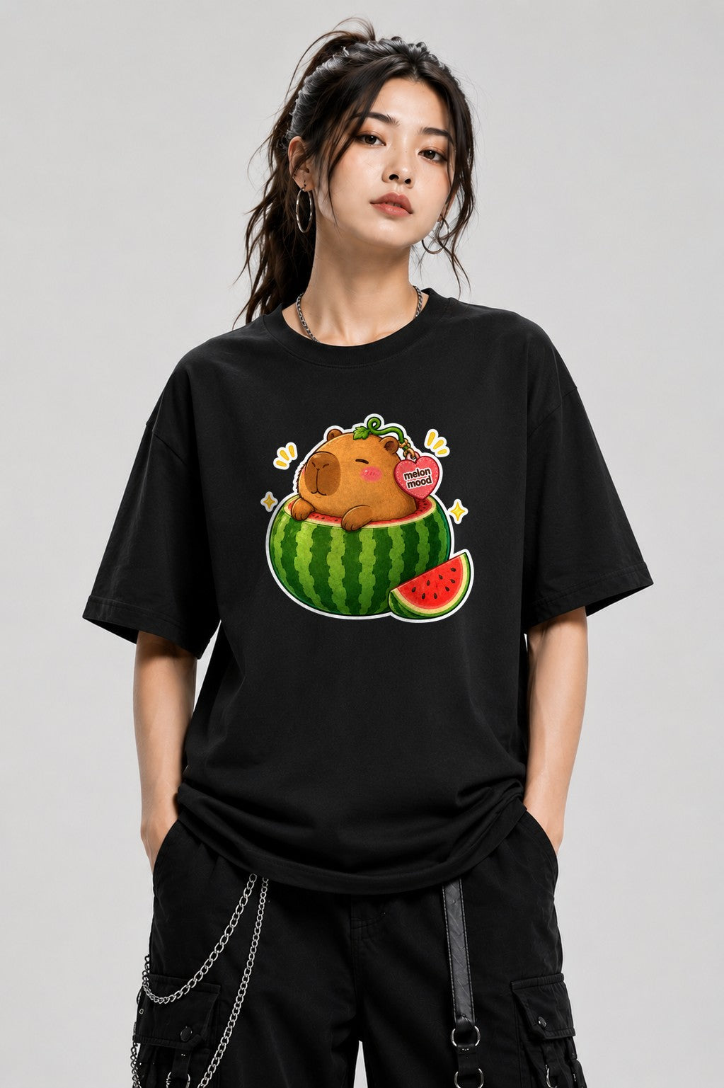 Melon Mood Capybara - Black