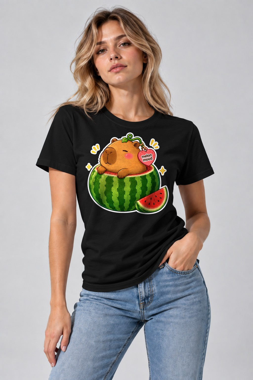 Melon Mood Capybara - Black