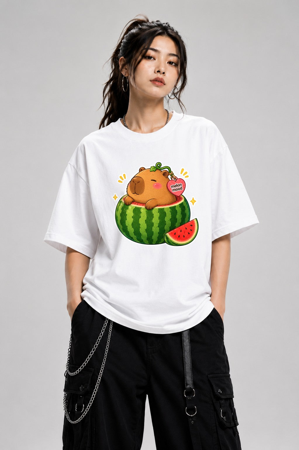 Melon Mood Capybara - White