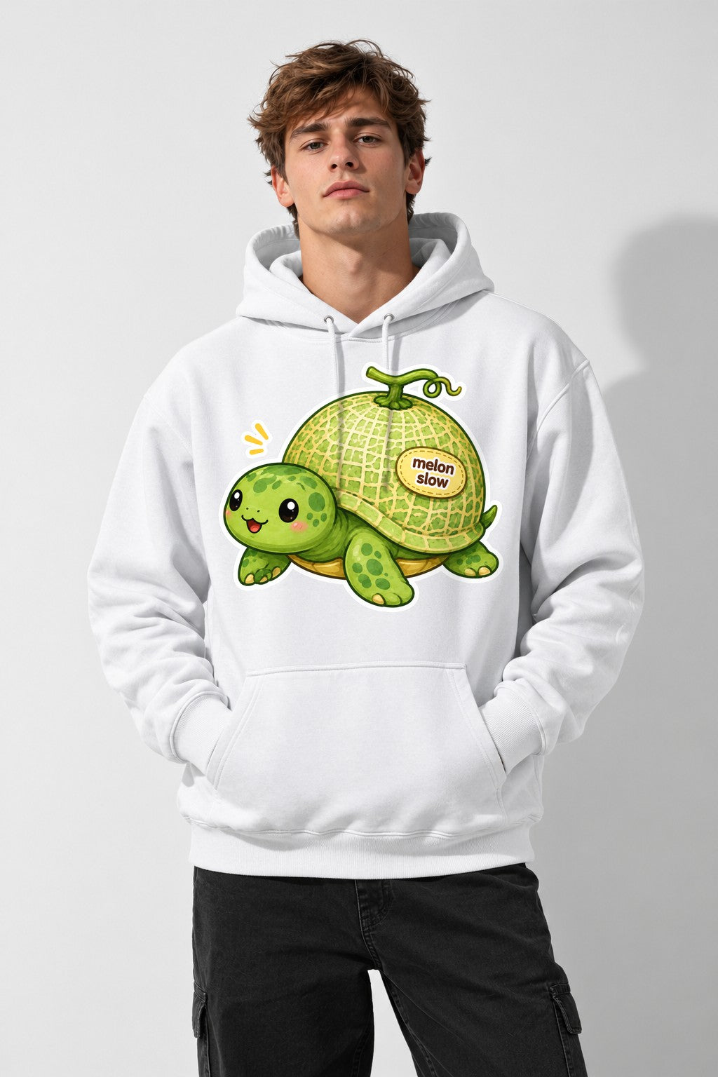 Melon Slow Turtle - White
