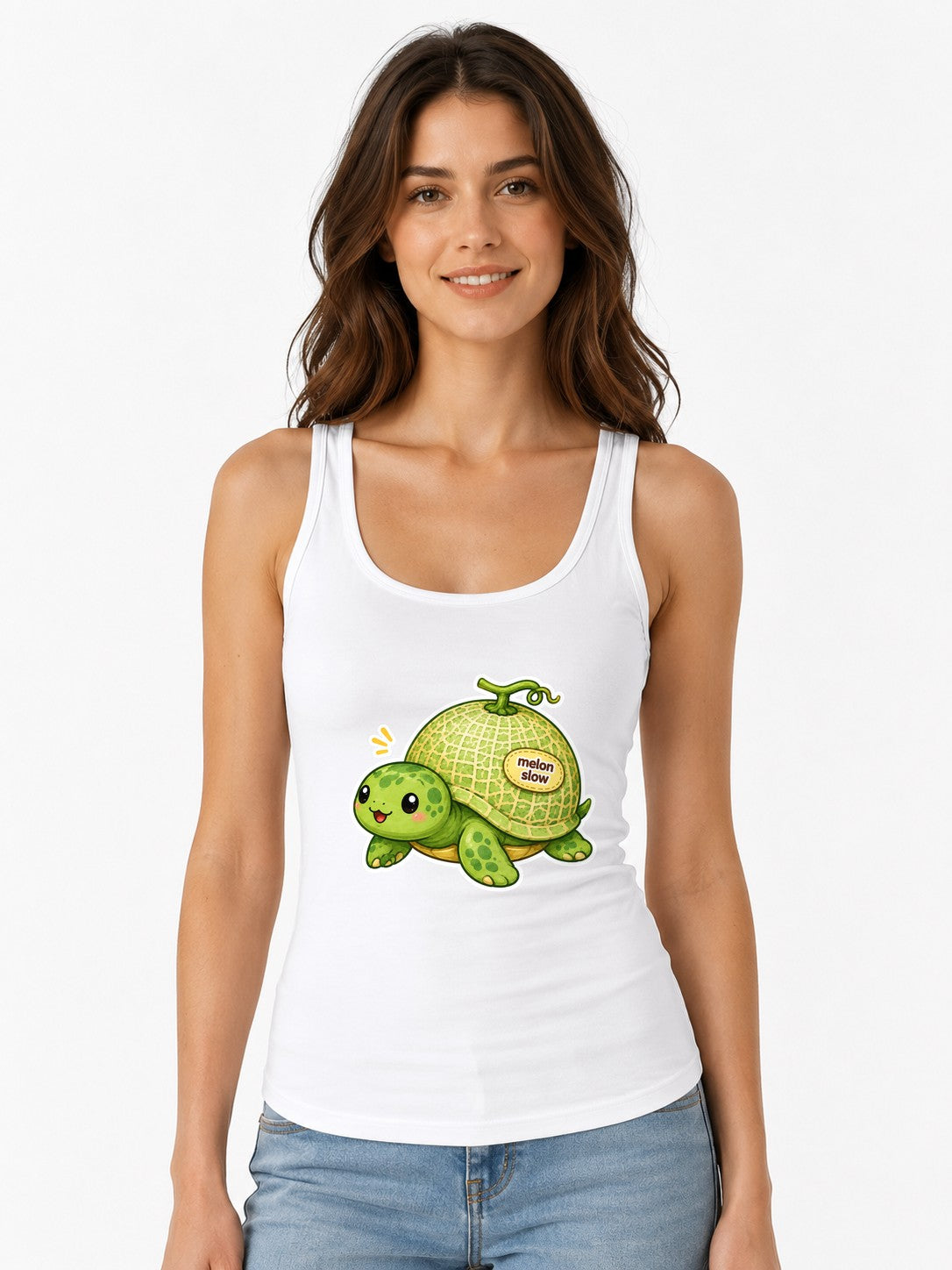 Melon Slow Turtle - White