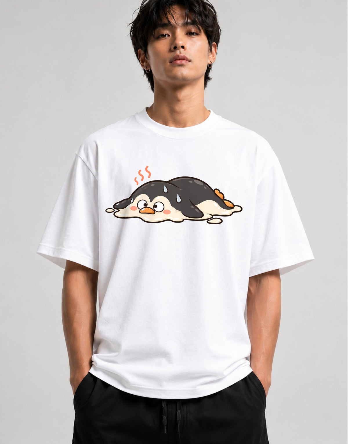 Melted Penguin - White