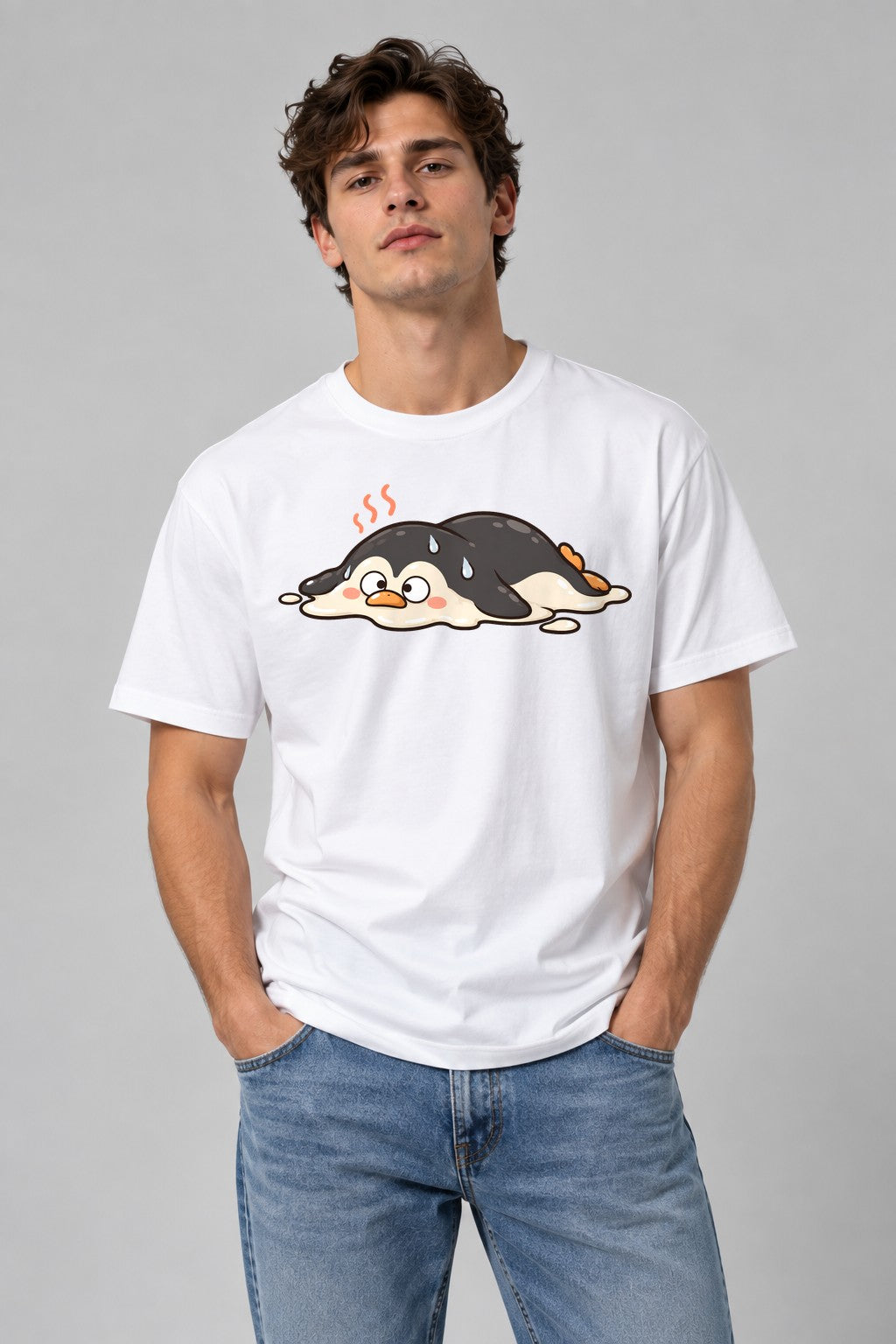 Melted Penguin - White