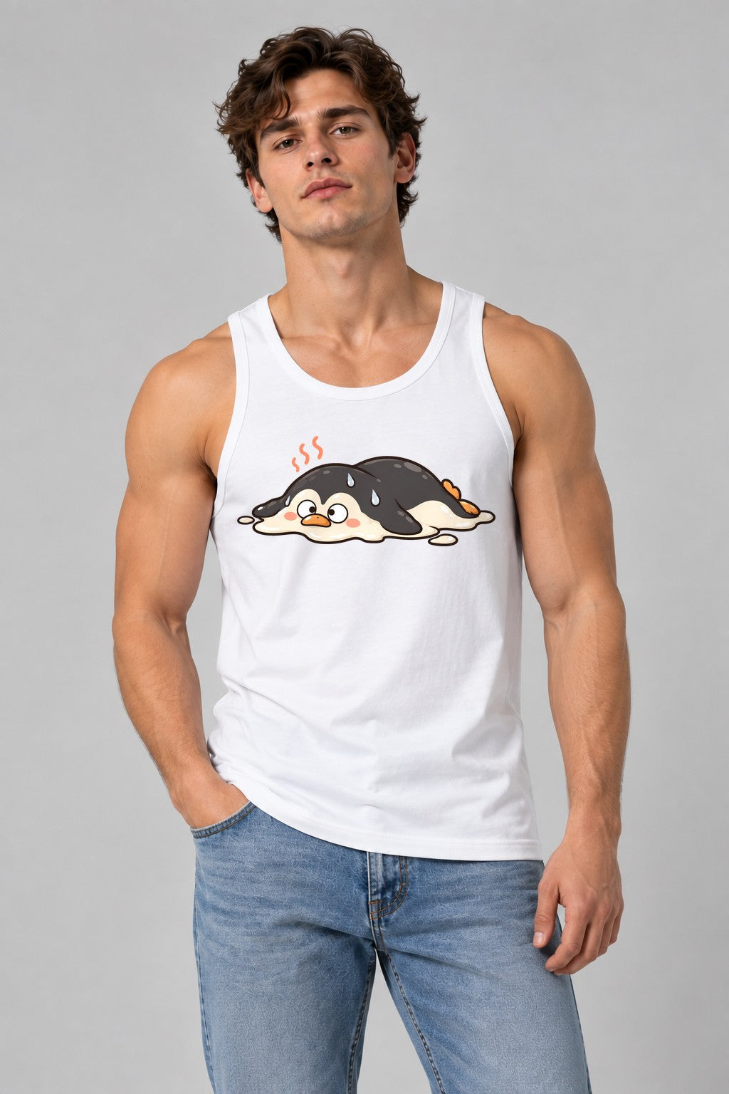 Melted Penguin - White