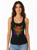 Melting Demon Skull - Black