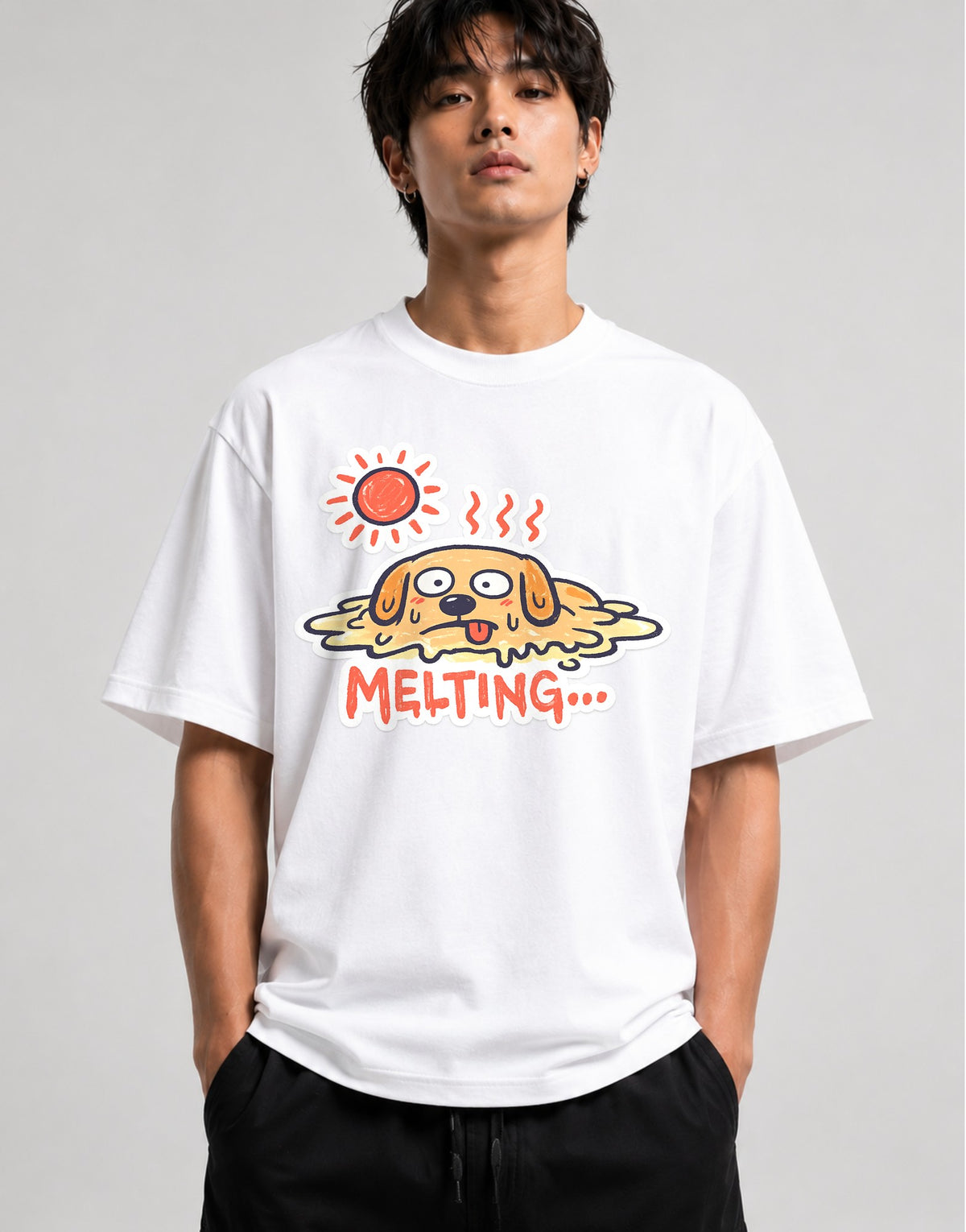 Melting Dog - White