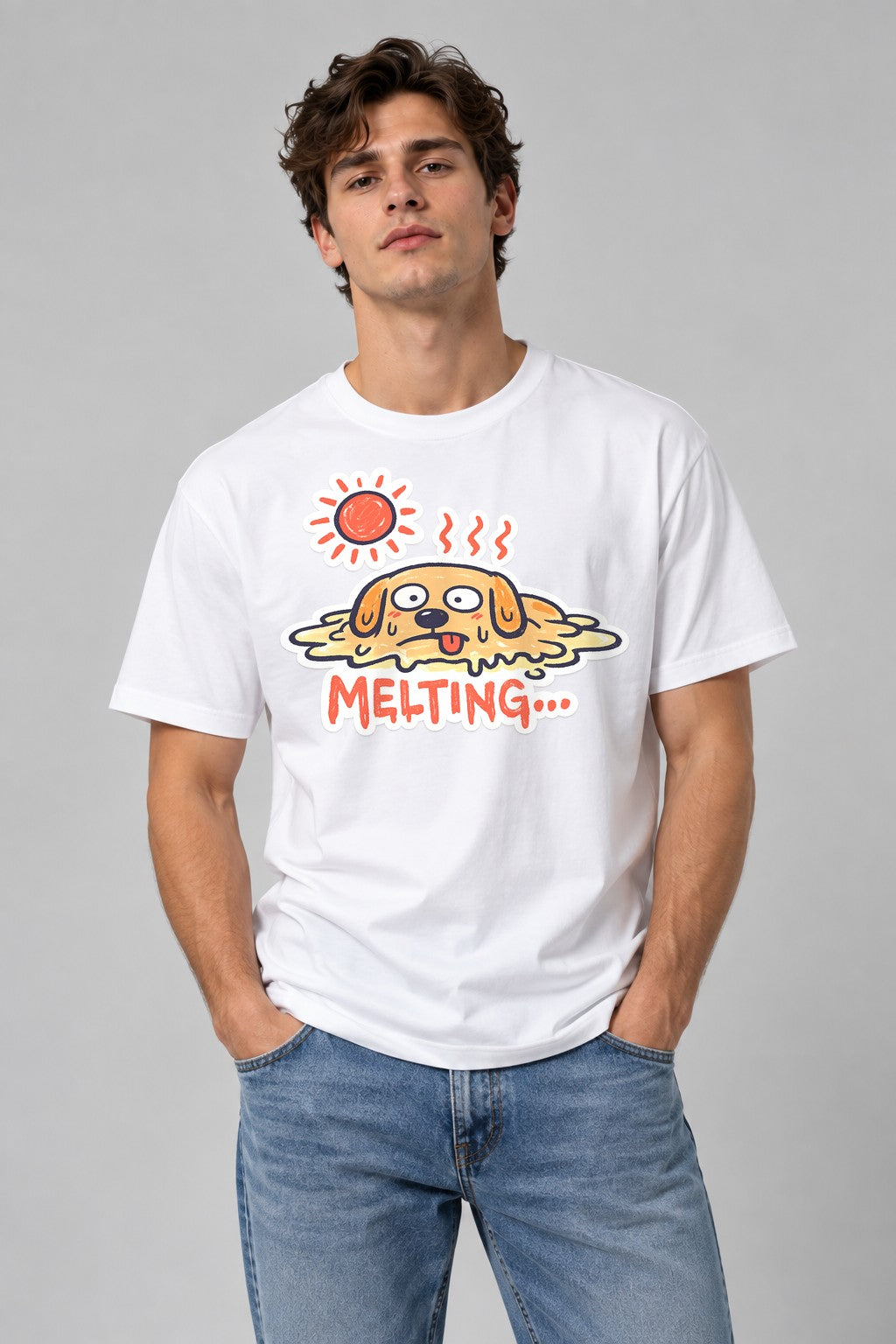 Melting Dog - White