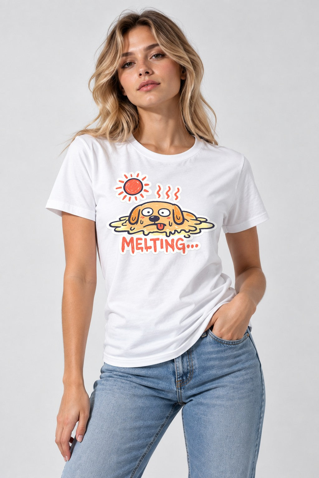 Melting Dog - White