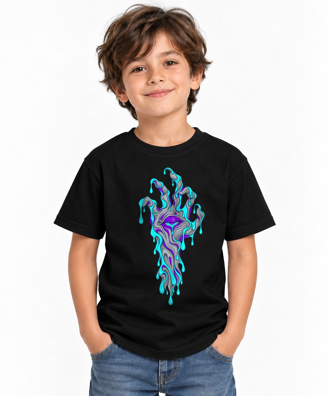 Melting Eye Hand - Black
