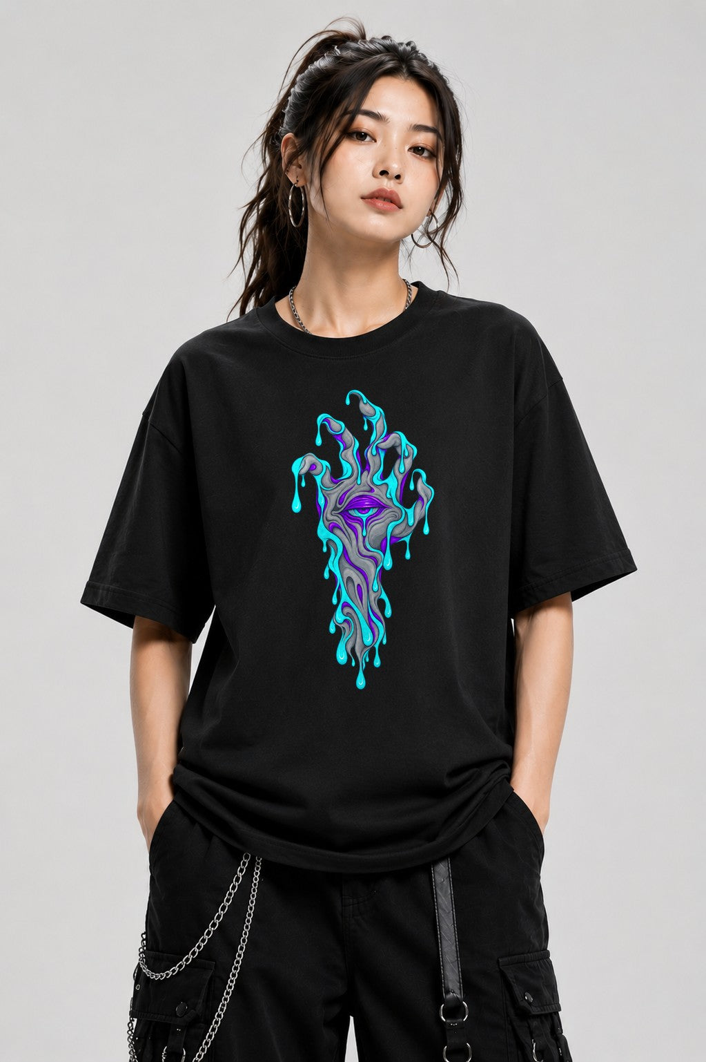 Melting Eye Hand - Black
