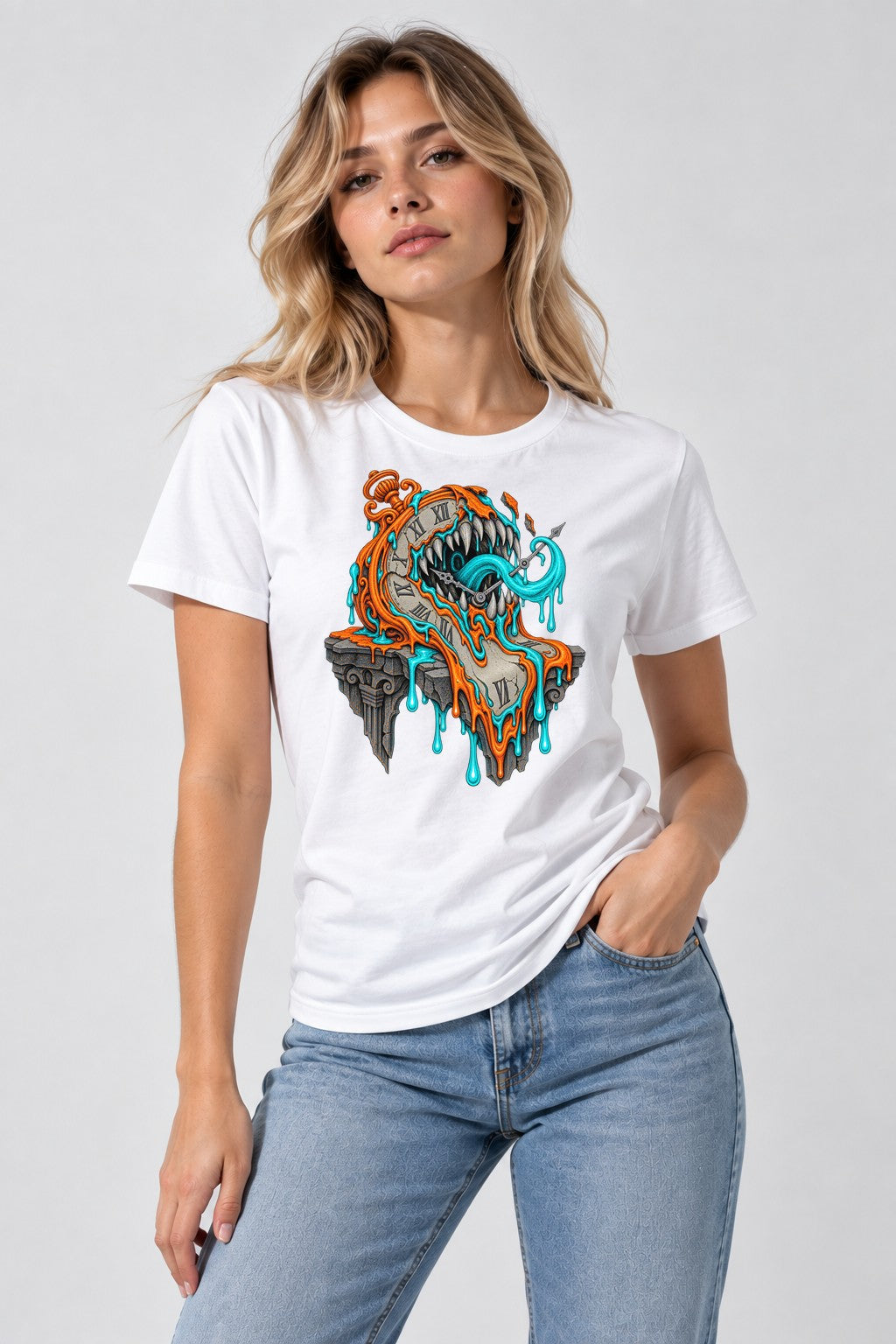 Melting Time Monster - White