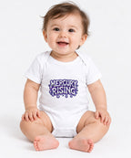 Mercury Rising Liquid Metal Typography Graphic Tee - White