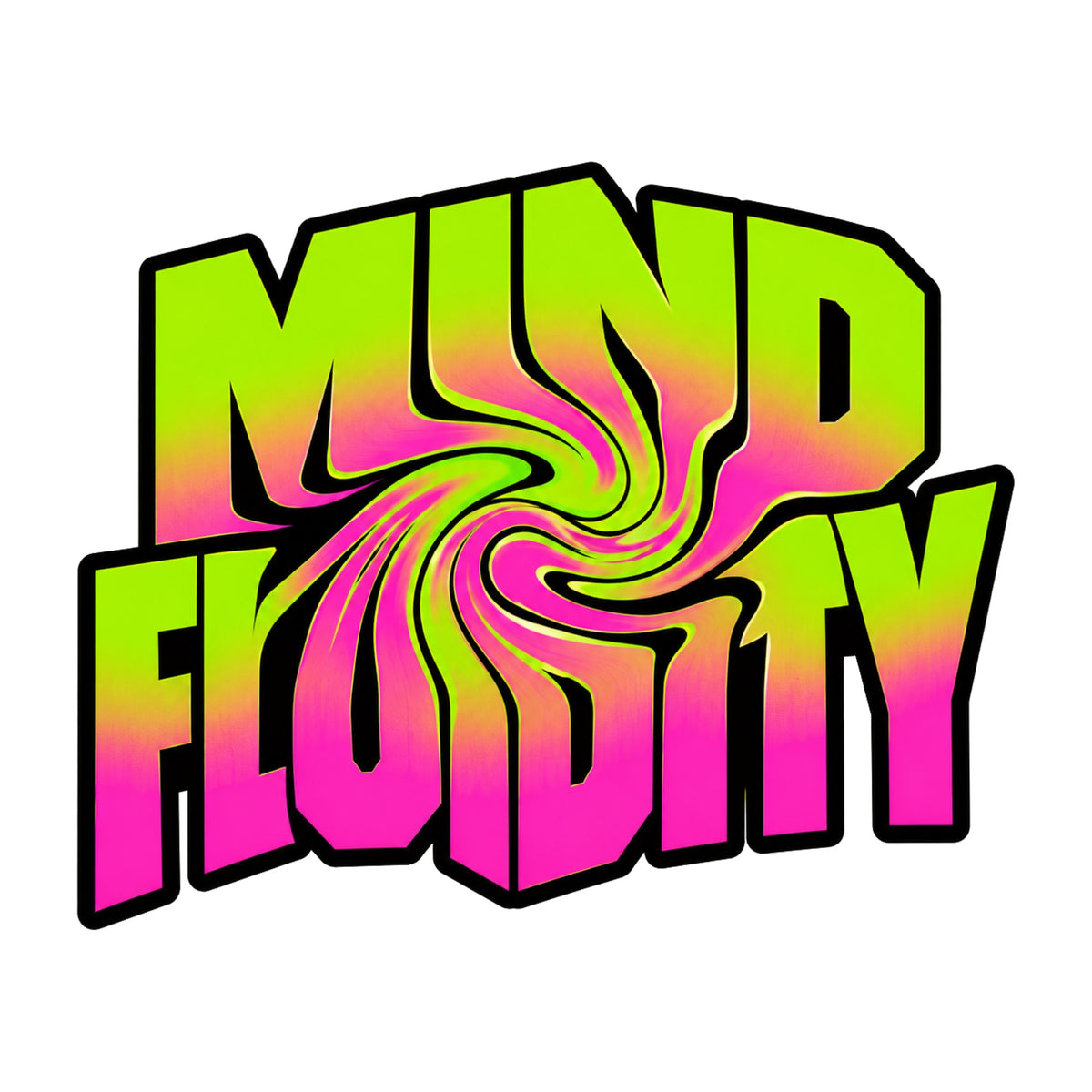 Mind Fluidity Psychedelic Trippy Swirl Graphic Tee