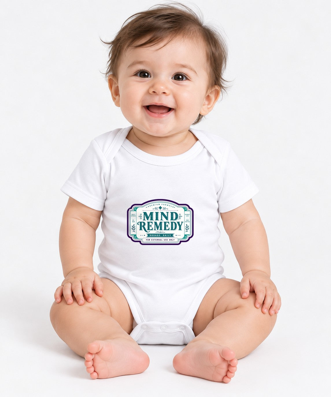 Mind Remedy Vintage Label Apothecary Pharmacy Shirt - White