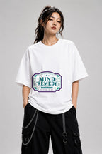 Mind Remedy Vintage Label Apothecary Pharmacy Shirt - White