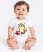 Mischievous Christmas Kitten - White
