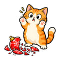 Mischievous Christmas Kitten