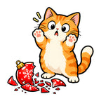 Mischievous Christmas Kitten