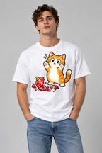 Mischievous Christmas Kitten - White