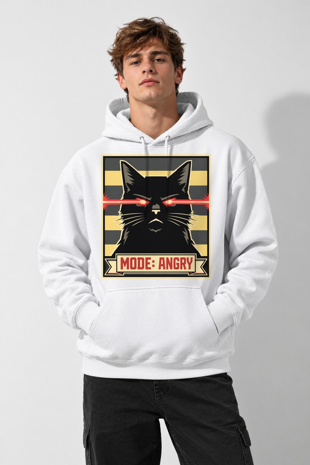 Mode Angry Cat - White
