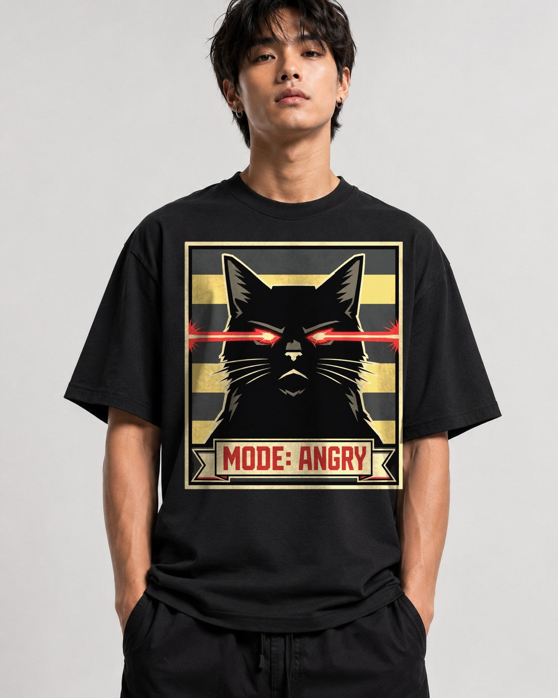 Mode Angry Cat - Black