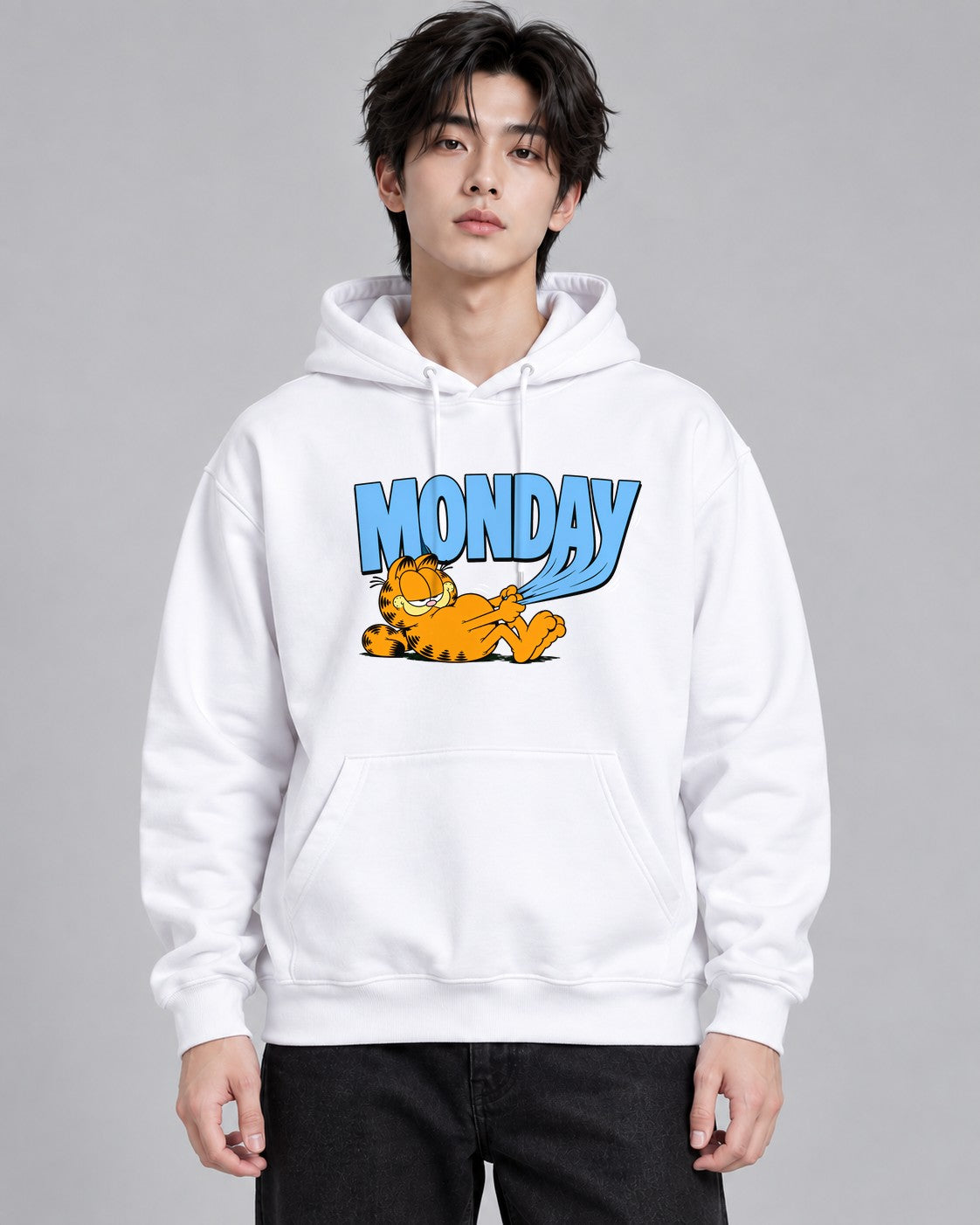 Monday Garfield - White