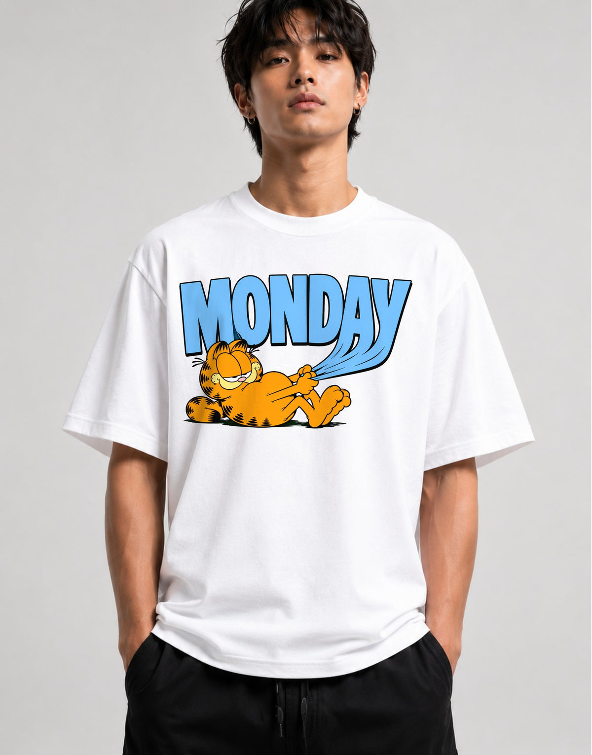 Monday Garfield - White
