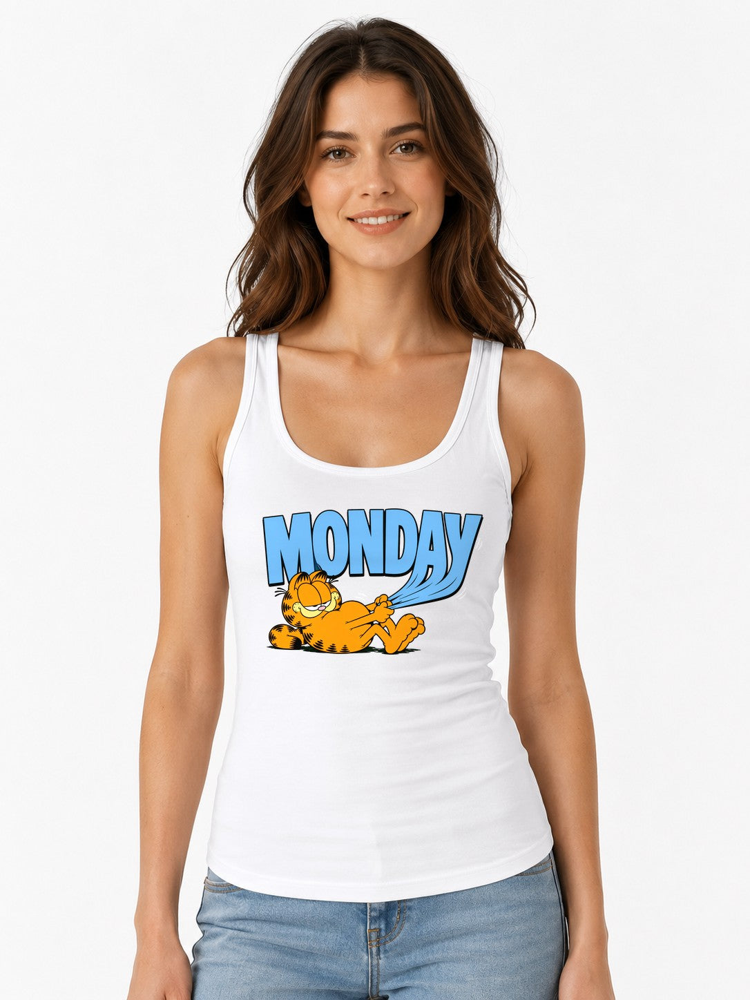 Monday Garfield - White