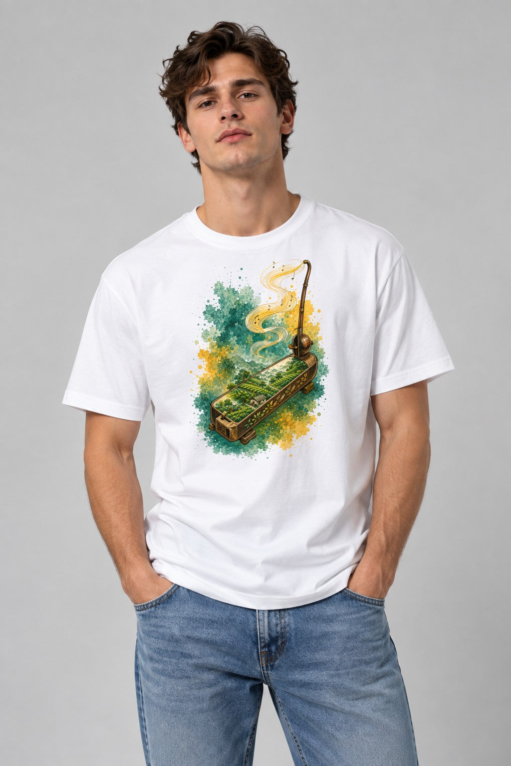 Monochord Melody Landscape - White
