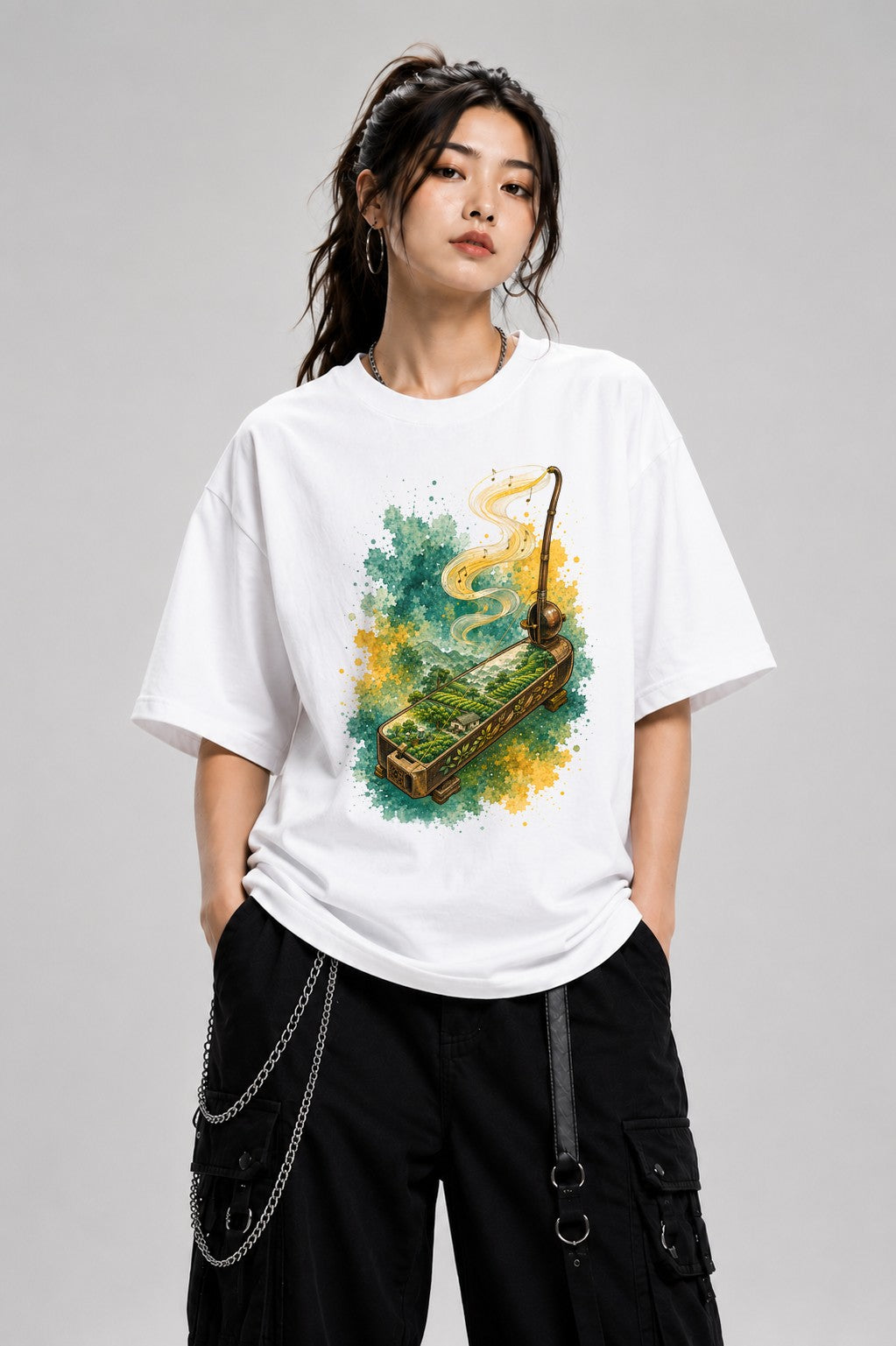 Monochord Melody Landscape - White