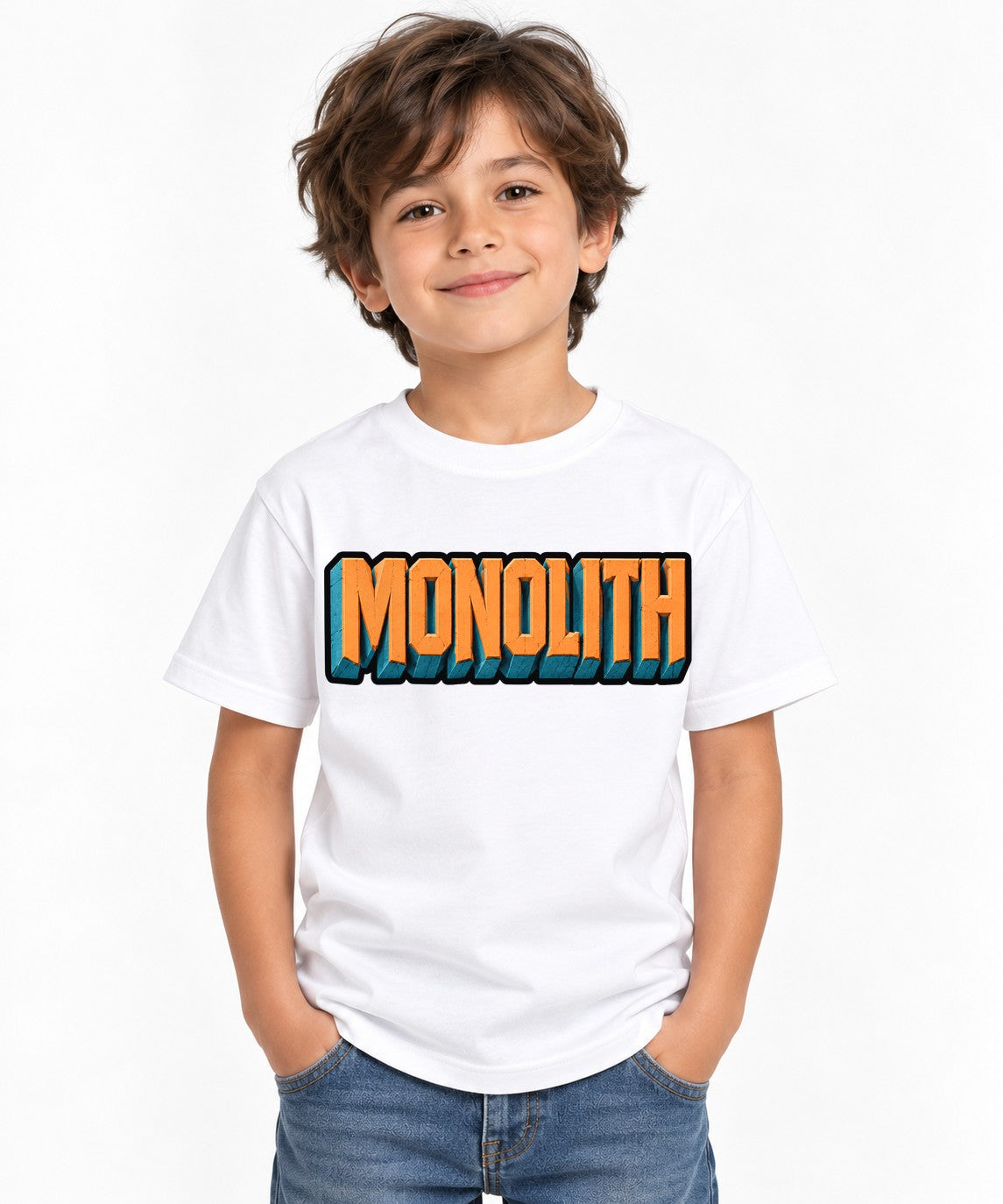 Monolith Stone Typography - White