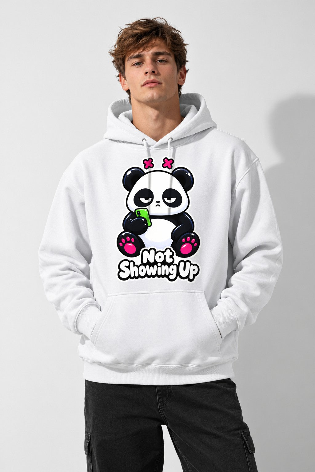 Moody Panda No Show - White