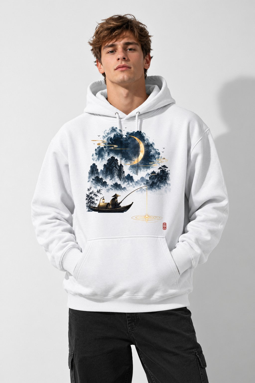 Moonlight Fisherman - White