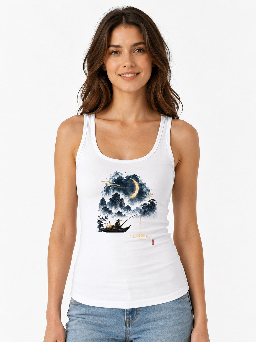 Moonlight Fisherman - White