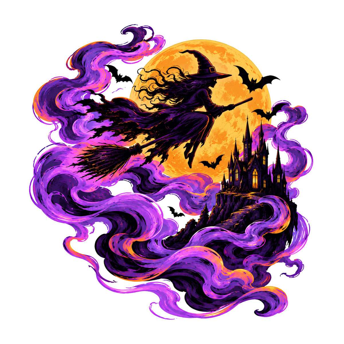 Moonlit Witch Flight