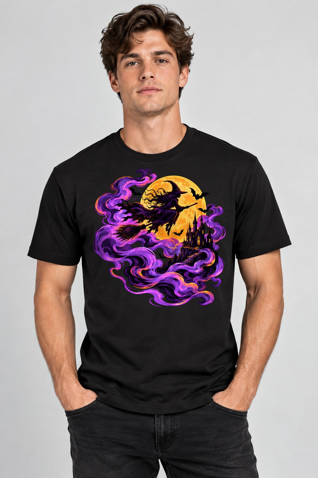 Moonlit Witch Flight - Black