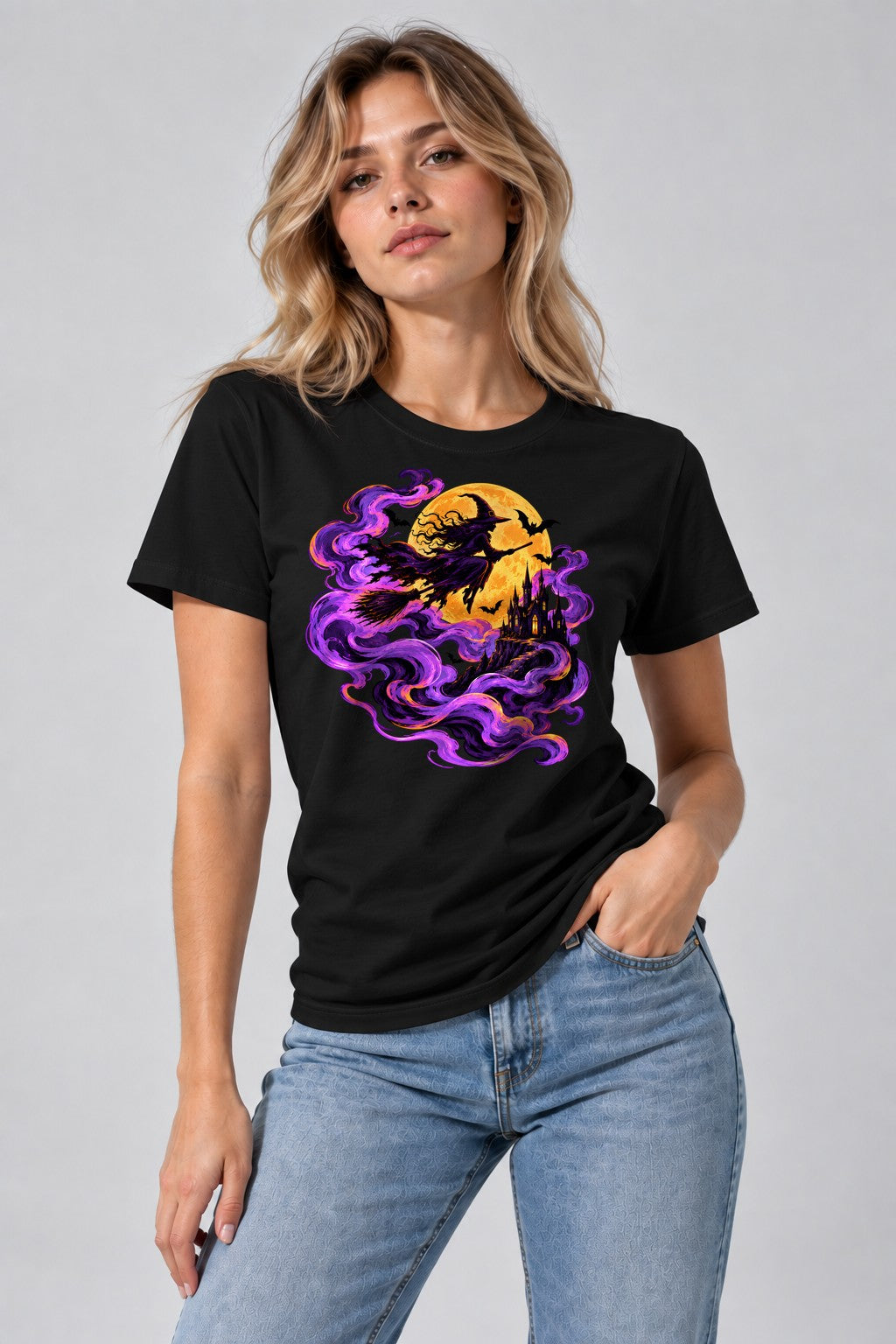 Moonlit Witch Flight - Black