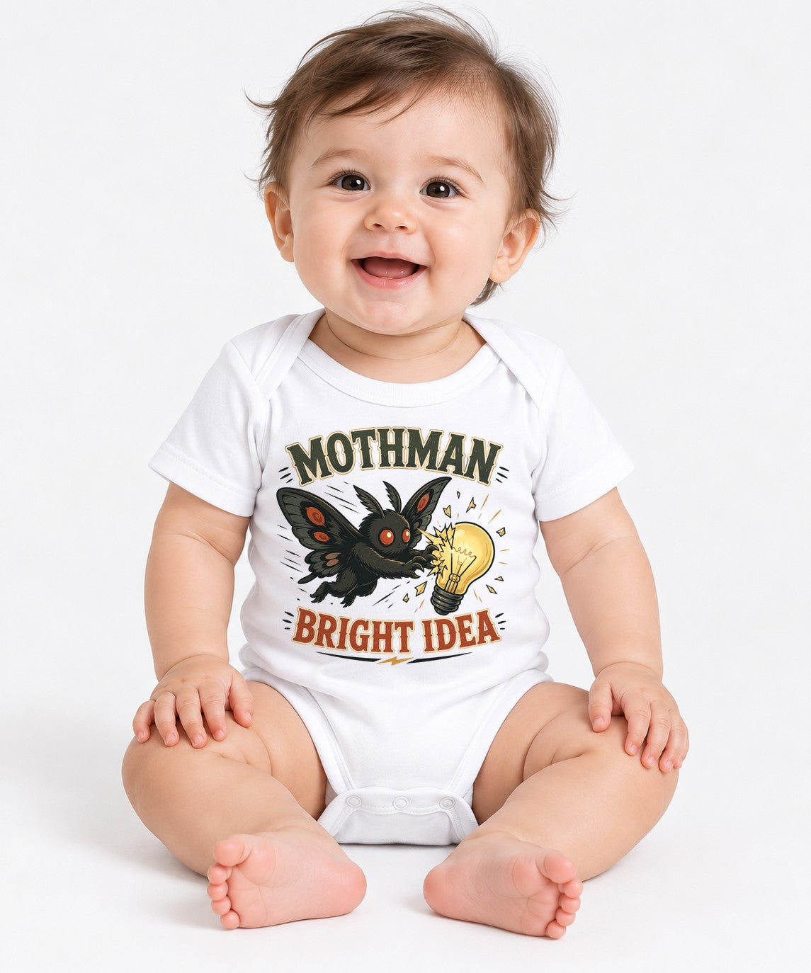 Mothman Bright Idea Light Bulb Cryptid - White