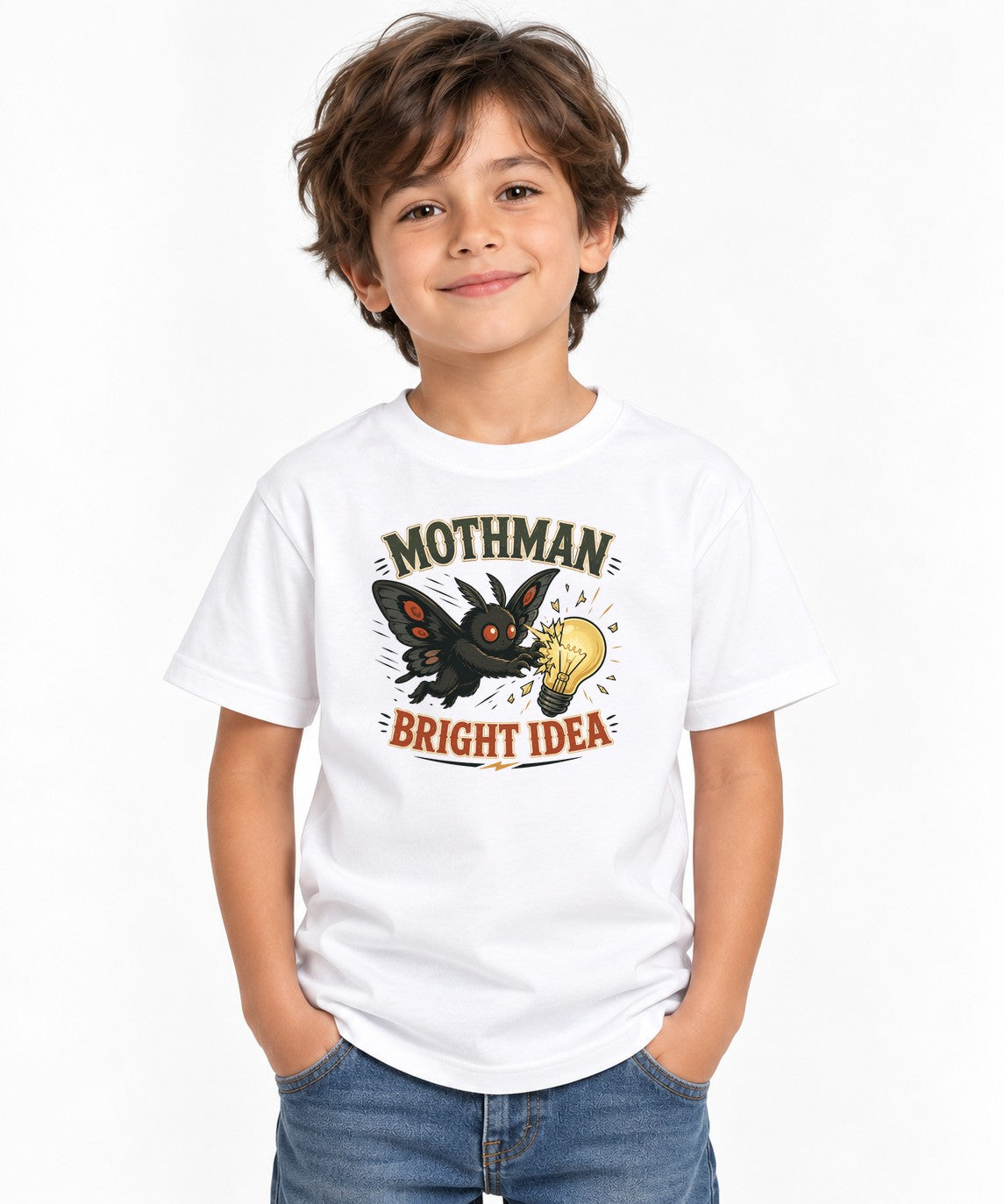 Mothman Bright Idea Light Bulb Cryptid - White