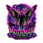Mothman Cryptid Neon Psychedelic Point Pleasant West Virginia 1966