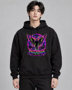Mothman Cryptid Neon Psychedelic Poi - Black