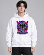 Mothman Cryptid Neon Psychedelic Poi - White