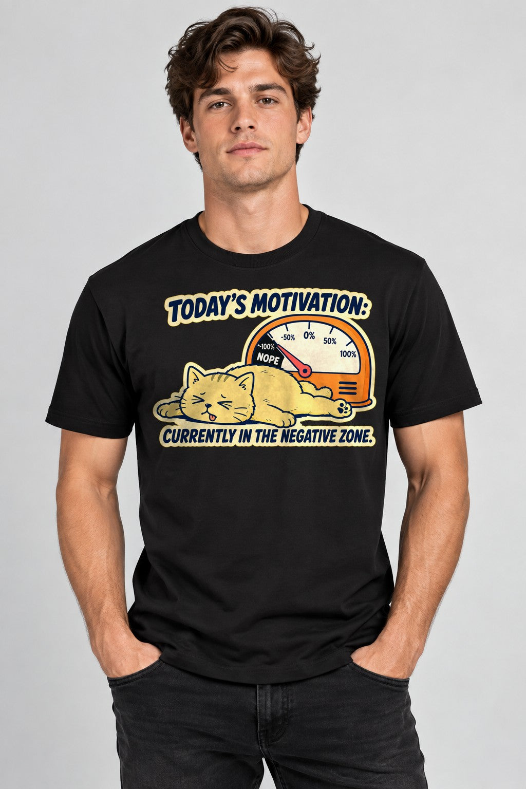Motivation Meter Cat - Black
