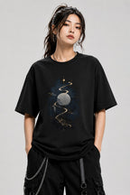 Mountain Path Moon - Black