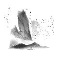 Mountain Temple Mist